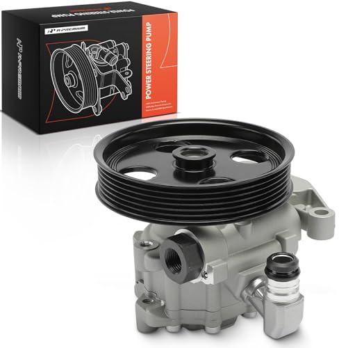 A-Premium Power Steering Pump, with Pulley, Compatible with Mercedes-Benz W203 C230/C280/C350 2006-2007, C209 CLK350 2007, 2.5L 3.0L 3.5L, Replace # 0054661601, 0054661701