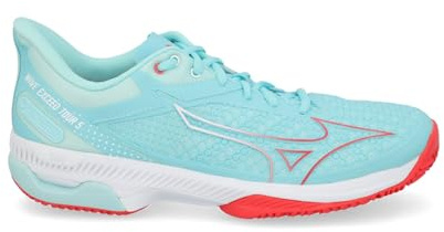 Mizuno Wave Exceed Tour 5 CC Tennis Tennissko för Kvinnor Ljusblå Vit 42 EU