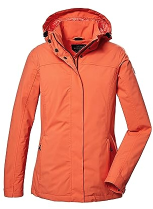killtec Mujer Chaqueta funcional/chaqueta de exterior con capucha desmontable KOS 42 WMN JCKT, coral, 34, 41282-000
