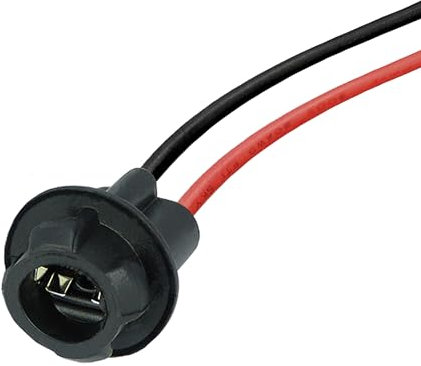 L & P Car Design 1x T10 W5W Fassung Stecker Lampenfassung Standlicht Parklicht Glas Sockel Glassockel Stecksockel W3W WY5W W2,1X9,5D für Lampen Glühlampen Glühbirnen