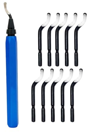 Blue Deburring Tool Set Includes 10 BS1010 Cutter Or 15Cutter for Accuracy and Efficiency in Metal and Finishing Professional Deburring