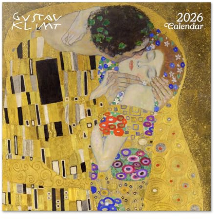 Grupo Erik: Calendario 2026 da Muro Gustav Klimt | Calendario Mensile 2026-30x30cm, Planner 2026 - Mensile da Parete