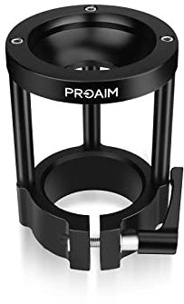 Proaim Euro/Elemac vers Bol (100 mm) Adaptateur de Support de caméra pour Dolly, Bazooka | Fabriqué en Aluminium | Base Stable et sûre avec Verrouillage à cliquet (BA-267-00)