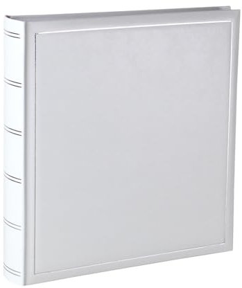 KM FOTO Classic Fotoalbum 30x30 cm 100 weiße Seiten Seiten Jumbo Buchalbum Fotobuch: Farbe: Weiß