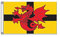 Stormflag Drapeau Trégor 3x5ft Drapeau Bretagne Pays du Trégor 90x150cm en polyester 90g avec œillets et Double couture