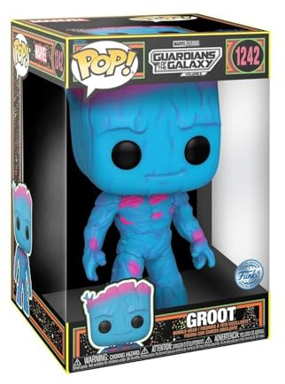 Funko Pop! Jumbo: Guardians of The Galaxy 3 - Groot - Schwarzlicht - Vinyl-Sammelfigur - Geschenkidee - Offizielle Handelswaren - Spielzeug Für Kinder und Erwachsene - Movies Fans