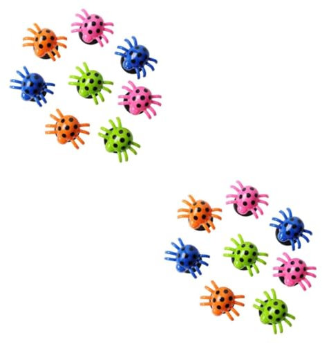 ibasenice Springende Spinnen Spielzeug Lustiges Kunststoffspielzeug Für Kinder 4.5X4.5X6.6Cm Fördert Kreativität Und Motorik