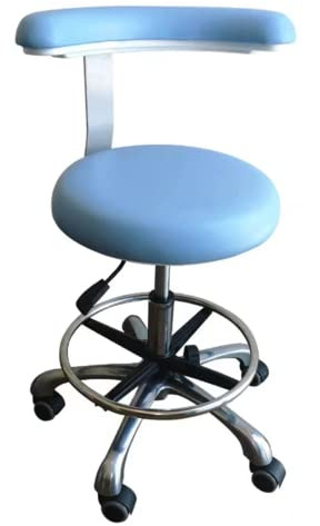 XBDLYQBD Chaise de Dentiste Tabouret médical Tabouret d'assistant Dentaire Accoudoir Rotatif à 360 ° Tabouret de Selle en Cuir PU Chaise de Salon Chaise réglable en Hauteur pour Cuisine