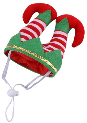 Duroecsain Bonnet d'Halloween pour animaux de compagnie - Chapeau de costume de chat en peluche - Élastique - Réglable - Chapeau de fête pour chien - Chapeau de chat en peluche - Tenue de