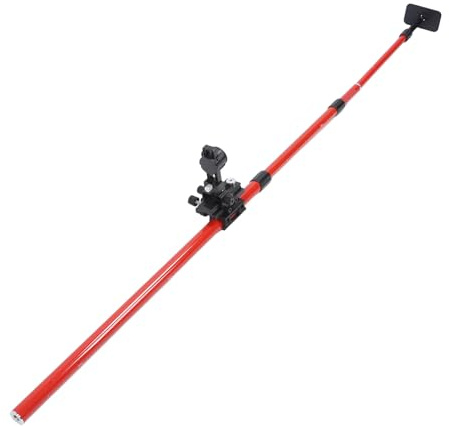 Level Telescoping Pole, Telescoping Level Mounting Pole Adjustable Aluminum Alloy Pole for Contractors, Engineers, Surveyors, with, Line Lasers