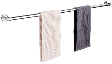 Gmpeccable Bathroom Single Towel Bar Rail, Wall Mounted Stainless Steel Towel Holder, Multi-size long Towel Rod, 30cm~150cm Optional, for Shower Kitchen