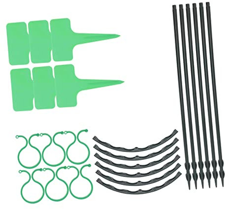 Supports pour Plantes Grimpantes en Plastique Treillis pour Fleurs Cadre De Soutien pour Pot De Plantes 6 Pièces