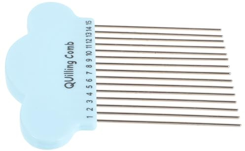 Alipis Strumento per Quilling in Metallo e Plastica Pettine Cartoncino Cartoon Compatto per Artigianato Fai da Te Resistente e Portatile per Creazioni di Carta Colore Colore Casuale