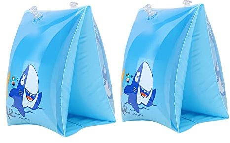 Anello da nuoto per bambini, attrezzatura da nuoto, maniche galleggianti addensate per bambini, modello di balena blu per bambini da 3 a 6 anni