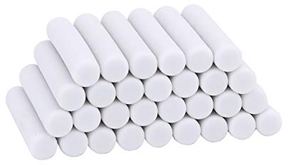 Fesjoy Bärbara Elektriska Suddgummipåfyllningar 50 St Tjocka och Tunna Utbytbara Gummi för Ritning Av Skissmaterial (50 st Big Eraser Refills)