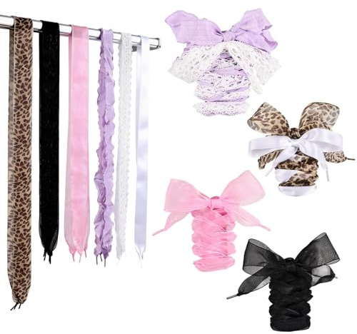 Cosblisvia Cintas de 120 CM para zapatos de mujer, adolescentes y novias en bodas, para uso diario y sesiones de fotos. Decoración para zapatillas de mujer en lugar de cordones, sin necesidad de