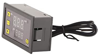 W3230 - Controlador digital de temperatura, medidor de sensor de interruptor de termostato con pantalla LED (CC 12 V, 24 V, 220 V) (CC 12 V)