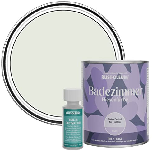 Rust-Oleum Green Water-Resistant Bathroom Tile Paint in Matt Finish - Sage Mist 750ml