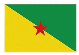 Stormflag Drapeau Guyanais France 60x90cm Drapeau Guyane française 2x3ft Polyester 90g avec œillets et Double couture