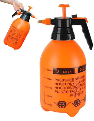 Pulvérisateur de jardin, capacité de 2 l et 3 l, pulvérisateur d'eau à pression réglable, flacon pulvérisateur à main pour d'irrigation, fertilisation, contrôle des pâtés et des mariées
