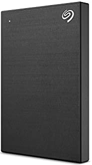 Seagate Backup Plus Slim STHN2000400 2 TB Portable Hard Drive - External - Black