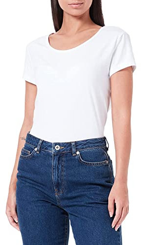 ONLY Damen Onllive Love S/S O-Neck Top JRS Blouse, Weiß, XL EU