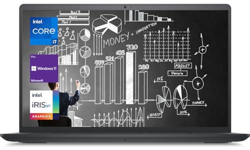 Dell Business Inspiron 3520 15.6 Laptop, Intel Core i7-1255U Processor, 64GB RAM, 1TB SSD, Webcam, HDMI, SD-Card Slot, Wi-Fi 6, Windows 11 Pro, Black
