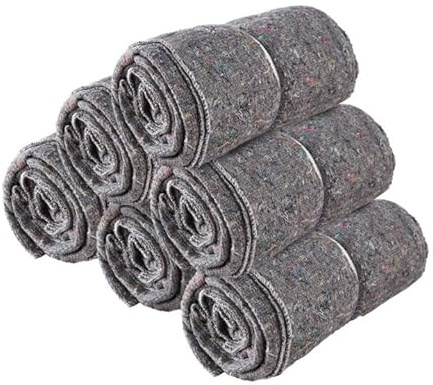 Pack and Move - Lot 6 Couvertures De Protection pour Déménagement Et Stockage - 1,5 X 2 M - Épaisse Et Résistante - Protection TV Protection Meubles