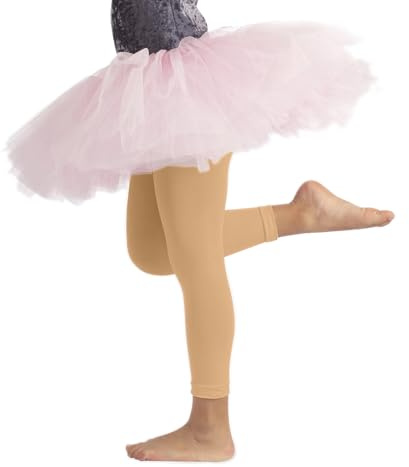 CALZITALY PACK 1 ou 2 PAIRES - Leggings Dance Fille, Pantacollant Ballet, Leggings Ballet, Collants sans pieds, 60 DEN, Fabriqué en Italie