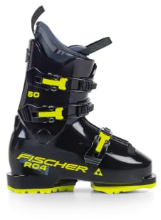 Fischer Scarponi da sci per bambini/ragazzi RC4 50 JR GW Black- MP21/21.5 - Flex 50 - Scarponi da sci alpinismo - Vestibilità comoda - per giovani sportivi