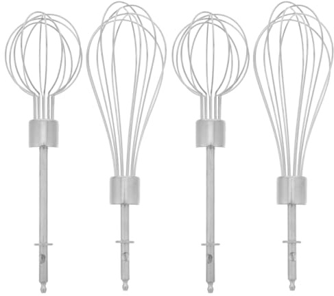 TOPBATHY 4 Batidores De Repuesto Para Batidora De Mano Varillas De Acero Inoxidable Accesorios Para Batidora De Mano Repuestos Para Batir Huevos Hornear Y Cocinar