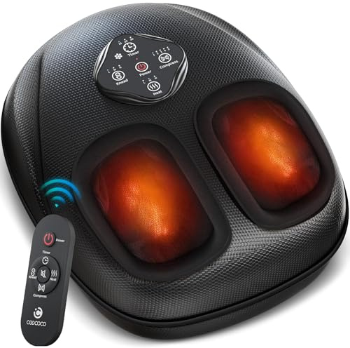 2026 Upgrade Shiatsu Foot Massager with Heat, CooCoCo Feet Massager with Remote Control, Mothers Day Gifts,Adjustable Modes & Compression, Gifts for Men Women Mom Dad, Foot Warmer for Home Office Use