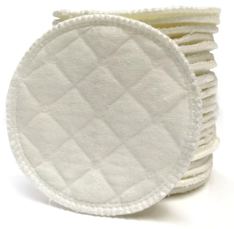Abaodam Coppette Assorbilatte Ultra Assorbenti Lavabili in Cotone Ecologico a 3 Livelli 12 Pezzi Sagomate Comfort e Protezione per Allattamento Materno
