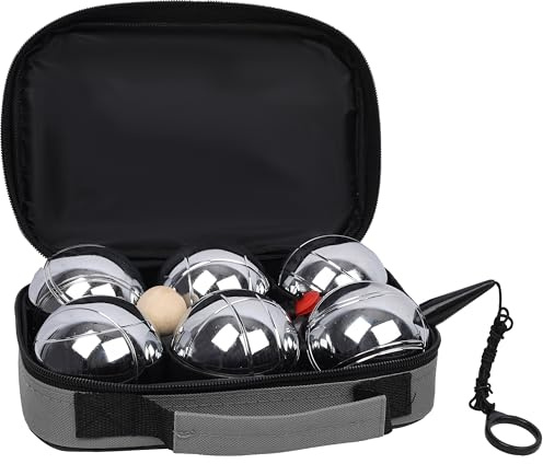 HnestBepo Boules Set Large Action Game, Outdoor, Beach, Lawn Backyard Family Party Games for Adults