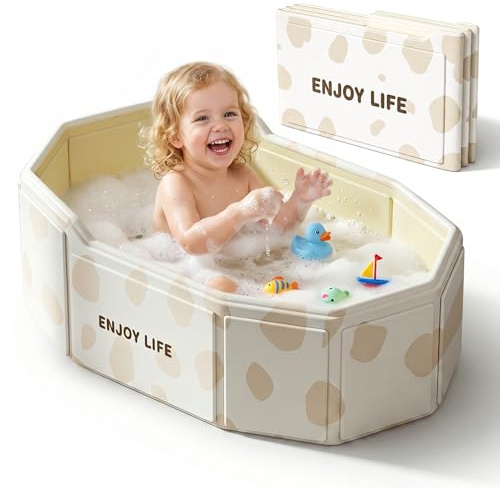 Faltbarer Kinder Baby Badewanne, Babybadewanne Faltbar
