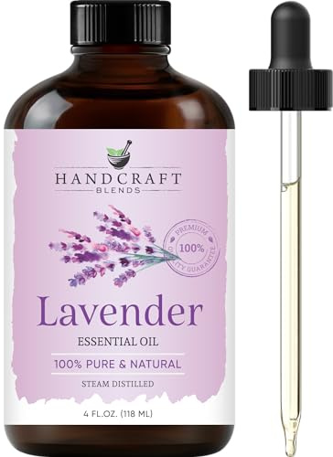 Handcraft Blends Lavender Essential Oil - Huge 118 ml - 100% Pure and Natural - Premium Grade with Glass Dropper