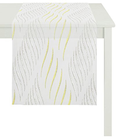 Apelt Läufer, Polyester, Gelb, 48 x 140 x 0.5 cm