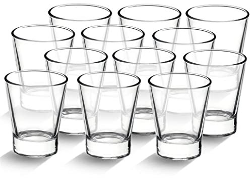 Bormioli Lot de 12 tasses à expresso en verre transparent