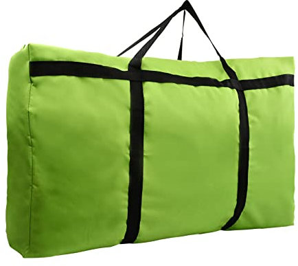 180L Extra Große Aufbewahrungstasche mit Handgriff, Wasserdicht Umzugs Tasche, Unterbett Aufbewahrung Tasche für Bettwäsche Bettdecken Kleidung Kissen Reise Organisator (Grün)