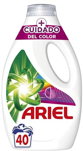 Ariel + Cuidado Extra Del Color Detergente Líquido Para Lavadora, 40 Lavados, Limpieza Profunda + Cuidado Y Brillo Extra Del Color