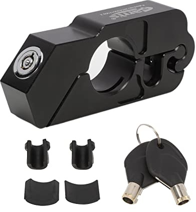 Effitnee Motorcycle Handlebar Lock Universal, Grip Brake Throttle Lock for Sports Bikes Mountain Bike ATVs- Black Anti-Theft Lock