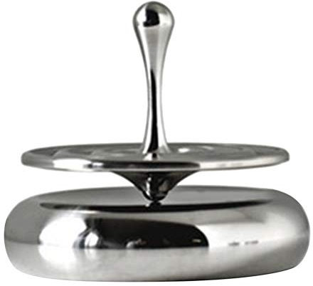 SyangKaitian Metall-Gyro-Kreisel, tolles präzises silbernes Spinnspielzeug, rotierende magnetische Dekoration, Kreisel, rotierende magnetische Dekoration, Desktop-Tröpfchen, Spiner-Spielzeug, Geschenk