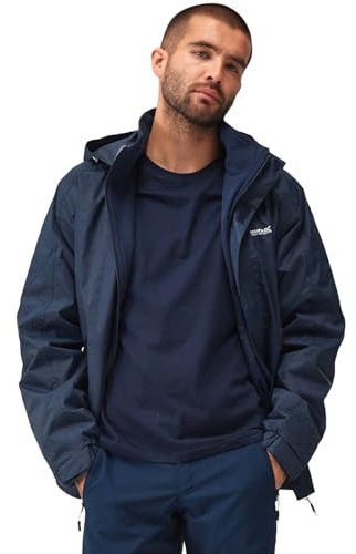 Regatta herr Regatta herr Niviston huva vattentät utomhus promenader vandringsjacka Vattentät jacka (1-pack)