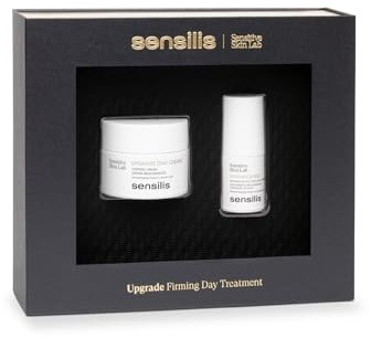 Sensilis - Pack Upgrade Tratamiento Reafirmante, Incluye Upgrade Crema de Día 50 ml y Sérum Upgrade Contorno de Ojos 15 ml, Remodela, Reduce Arrugas, Mejoran las Bolsas y Ojeras