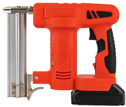 Pistola de clavos 2 en 1 Grapadora eléctrica combinadaPistola de uñas, grapadora, grapadora para casi todos los tipos de madera Una sola potencia - Rojo
