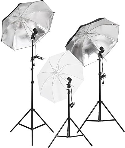 LAPOOH Fotostudio-Set mit Beleuchtung, Hintergrund und Reflektor, Fotostudio Set, Hintergrund Fotostudio, Fotohintergrund, Hintergrund Ständer, Hintergrundsystem, Fotohintergrund Set,