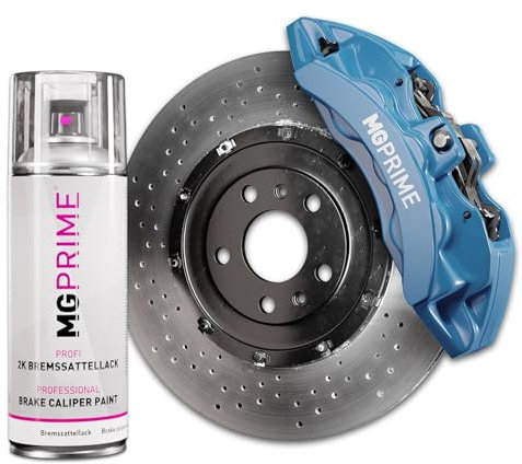 MG PRIME Vernice 2K per pinze freno Sky Blue Bomboletta spray 2 componenti vernice monostrato (simile a RAL 5017 Blu traffico)