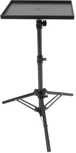 Gatuida Projector Stand Tripod, Adjustable Laptop Tripod Stand with Tray, 115cm Multifunctional Projector Holder for Tabletop or Floor Use
