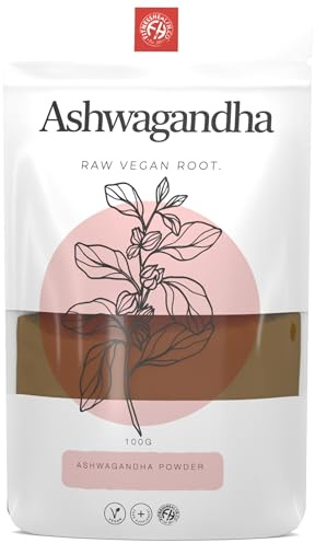 Fitness Health Ashwagandha Powder 100G - Herbal Energy Powder - Anxiety Supplement - Ashwagandha Supplement Sleep and Stress Support - Withania Somnifera Powder