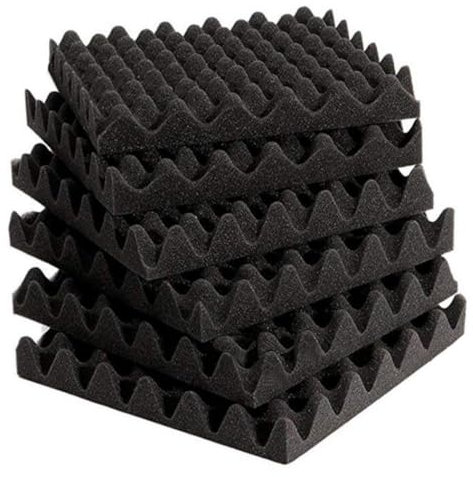 ZESLIV Lot de 10 mousses alvéolées 50 x 50 x 3 cm - Isolation acoustique